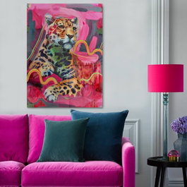 Wallity Cuadro Decorativo de Cristal Templado Multicolor 50 x 70 cm